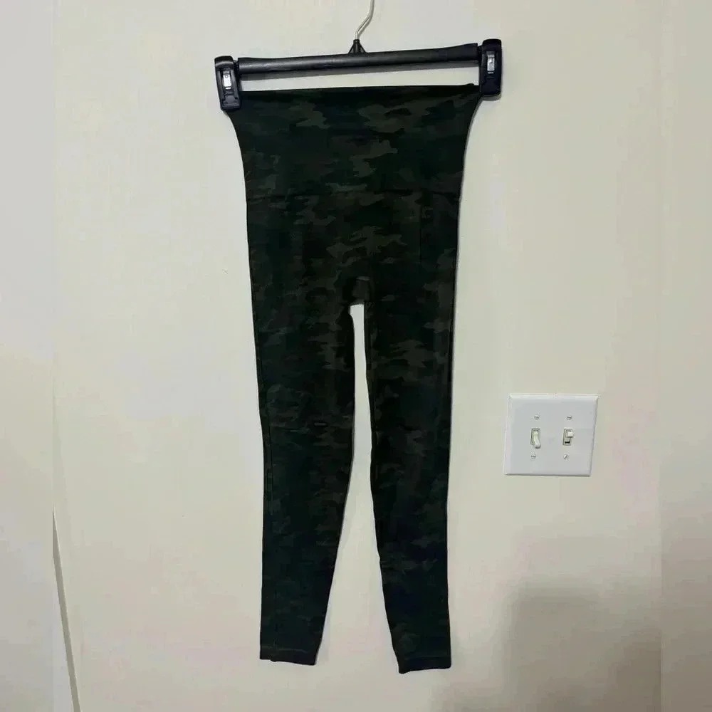 Spanx Active Leggings Camo Seamless Tights High Waisted Athletic‎ Wear